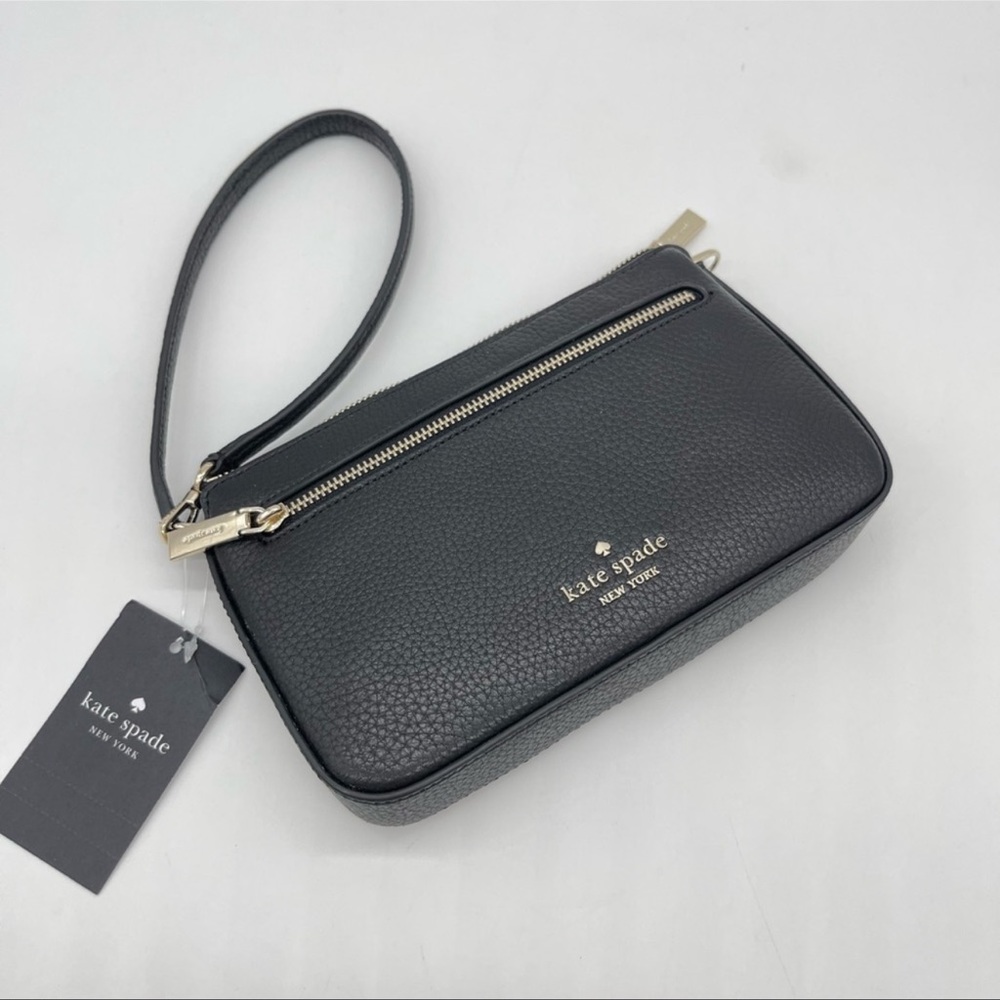 Kate Spade Leila Convertible Mini Pachette Bag Black - Picture 9 of 11